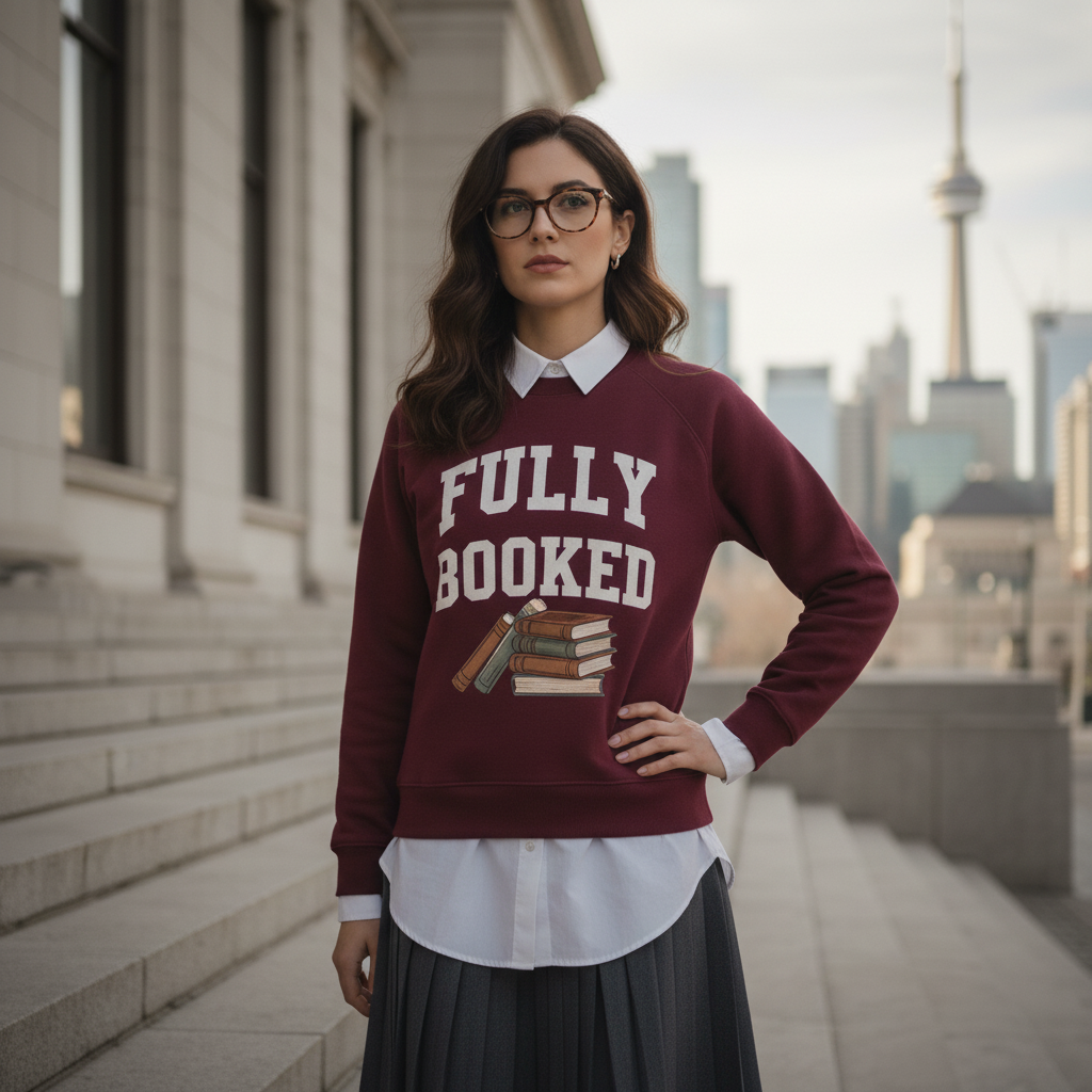 FULLY BOOKED | Burgundy Sweatshirt