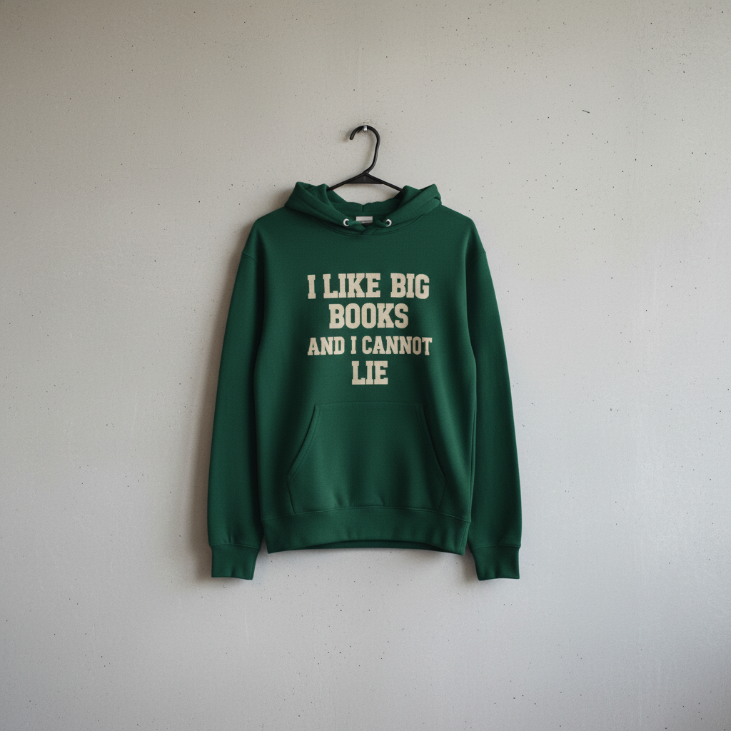 I LIKE BIG BOOKS | Green Hoodie